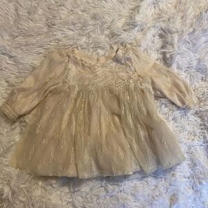 *NWOT* Nannette Baby 6M Ivory Lace Dress